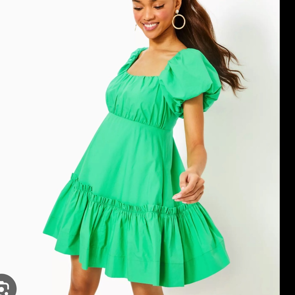 Lilly Pulitzer Green Cotton Dress NWT